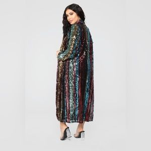 Fashion Nova sequin duster